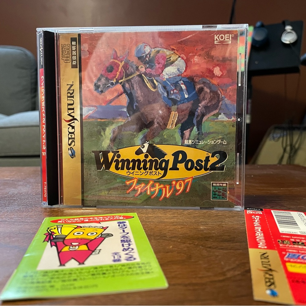 Vintage Japanese Import Winning Post 2 Sega Saturn KOEI 1997 Complete